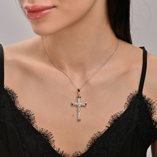 Серебряный мужской крест (к-7)