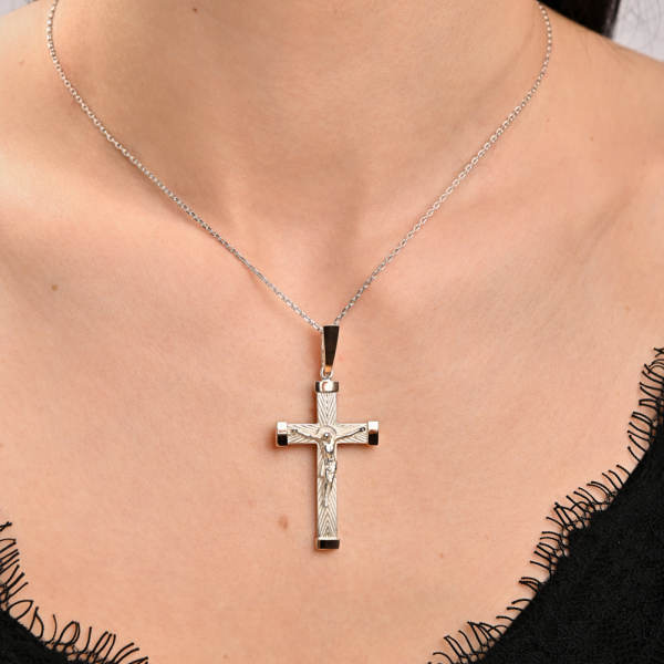 Серебряный мужской крест (к-7)